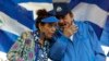 El presidente de Nicaragua, Daniel Ortega, y su esposa, la vicepresidenta Rosario Murillo, en Managua el 6 de septiembre de 2018. (AP/Alfredo Zúñiga).