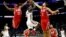 Equipos de la NBA jugando en Shanghai, China, en 2016. (Aly Song / Reuters).