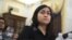 Jewher Ilham, hija del académico uigur Ilham Tohti. Foto AFP / Saul Loeb.