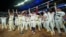 La Liga Nacional celebra el triunfo en el Juego de las Estrellas de Grandes Ligas, en el estadio Truist Park de Atlanta. (X/@MLB)