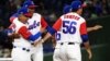 El cubano Alfredo Despaigne, de Leñadores de Las Tunas, durante un juego contra los Toros de Herrera de Panamá. (Luis ACOSTA/AFP)