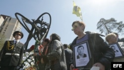 Los ucranianos recuerdan la tragedia de Chernóbil.