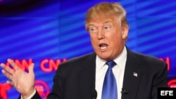 El precandidato presidencial por el partido republicano Donald Trump.