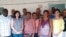 La encargada de Negocios de EEUU en Cuba, Mara Tekach (segunda de izq. a der.), junto a varios opositores en Colón, Matanzas. A la izq., el sindicalista Iván Hernández Carrillo. (Foto tomada del Twitter de la Embajada de EEUU en Cuba)