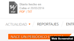 El periódico digital 14ymedio nació en Cuba, el 20 de mayo de 2014.