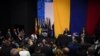 Juan Guaidó, tras ser reelecto presidente del Parlamento en la sede del diario El Nacional