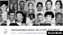Anuncio del evento en la página de Facebook de Archivo Cuba.