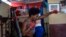 La pugilista cubana Idamelys Moreno durante un entrenamiento, en La Habana, en mayo de 2019. (Yamil Lage/AFP)