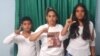 Saily Núñez, esposa de Maikel Puig Bergolla, junto a sus dos hijos. (Foto: Facebook/Saily Núñez)