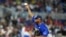 El venezolano Miguel Romero durante la primera entrada del partido de béisbol de la Serie del Caribe contra la República Dominicana, jueves 1 de febrero de 2024, en Miami. (AP Photo/Wilfredo Lee)