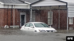 Severas inundaciones en Latta, Carolina del Sur.