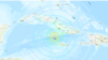 Mapa muestra el alcance del sismo.
