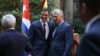 El primer ministro español Pedro Sánchez junto al gobernante cubano Miguel Díaz-Canel, en La Habana, en noviembre de 2018.(REUTERS/Alexandre Meneghini).