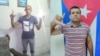 Alexis Sabatela, colaborador del Observatorio Cubano de Derechos Humanos, y Fernando Vázquez Guerra, coordinador provincial de la Unión Patriótica de Cuba