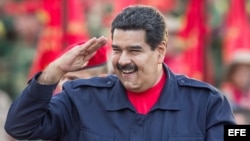 El presidente venezolano, Nicolás Maduro, participa en los actos conmemorativos del golpe de Estado de hace 13 años contra el presidente Hugo Chávez.
