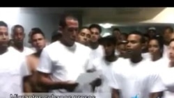 Migrantes cubanos presos en Gran Caimán envían mensaje Migrantes cubanos presos en Gran Caimán envían mensaje