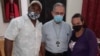 Wilber Aguilar y Elizabeth León, padres de manifestantes del 11 de julio encarcelados por el régimen cubano, fueron recibidos este lunes por el Arzobispo de La Habana, Monseñor Juan de la Caridad García Rodríguez.