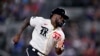 El cubano Adolis Garcia (53) contra los Oakland Athletics el 22 de abril de 2023. (Reuters/Jerome Miron-USA TODAY Sports).