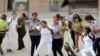 Damas de Blanco durante los arrestos cada domingo /Foto Angel Moya Acosta