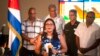 La funcionaria de la cancillería cubana Johana Tablada en una conferencia el 23 de julio de 2019, donde también abordó el tema del "Síndrome de La Habana". Foto AP/Ramón Espinosa)