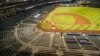 Un juego de Grandes Ligas entre Arizona Diamondbacks y Los Angeles Dodgers en un estadio vacío por la panemia. Mark J. Rebilas-USA TODAY Sports