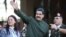 Nicolás Maduro (c), junto a su esposa, la primera dama, Cilia Flores (i) y el ministro de Defensa, Vladimir Padrino López.