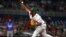 Odrisamer Despaigne en el juego entre Puerto Rico y México en el LoanDepot Park de Miami, Florida, el 2 de febrero de 2024. (Photo by CHANDAN KHANNA / AFP)