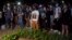 Una protesta de artistas e intelectuales cubanos frente al Ministerio de Cultura de Cuba en noviembre de 2021.