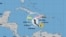 El pronóstico de trayectoria y alcance de la tormenta tropical Melissa, según el Centro Nacional de Huracanes de EEUU.