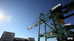 Vista de la terminal de contenedores del puerto del Mariel. Foto Archivo.