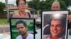Ofelia Acevedo, viuda de Oswaldo Payá, y Giraldo Cepero, padre de Harold Cepero, recordando a los dos miembros del Movimiento Cristiano Liberación que fallecieron hace 10 años en una carretera cerca de Bayamo.