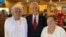 El senador Rick Scott con María Elena Alpízar (izq.) y Blanca Reyes. (Foto tomada del Twitter de las @damasdeblanco)