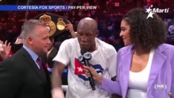 El boxeador cubano Yordenis Ugás se proclamó campeón del mundo al ritmo de la canción “Patria y Vida" El boxeador cubano Yordenis Ugás se proclamó campeón del mundo al ritmo de la canción “Patria y Vida"