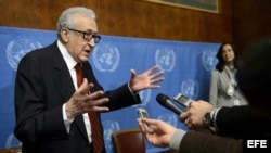 Enviado especial de la Liga Arabe y la ONU para Siria, Lajdar Brahimi.