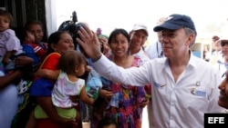 Santos advirtió hoy a las FARC que deben concentrarse en las negociaciones de paz porque "ya se agotó el tiempo".