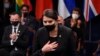 La artista Marina Abramovic, 22 de octubre de 2021, en entrega de los premios Princesa de Asturias. (Ander Gillenea/AFP).