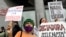 Manifestación en el Día Mundial de la Libertad de Prensa en Caracas, Venezuela, el 3 de mayo de 2016.