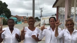 Detenciones y multas a las Damas de Blanco a inicios de Semana Santa. Detenciones y multas a las Damas de Blanco a inicios de Semana Santa.