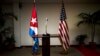 Banderas de EEUU y Cuba