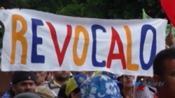 Venezolanos demandan revocatorio en protesta callejera Venezolanos demandan revocatorio en protesta callejera