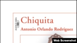 Portada de la novela "Chiquita", de Antonio Orlando Rodríguez (detalle).