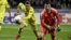 El jugador ruso Denis Cheryshev, con camiseta roja, se convirtió en la estrella del partido de su selleción ante Arabia Saudí con resultado 5-0 en el partido inaugural del Mundial Rusia 2018.