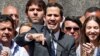 Guaidó en una conferencia en Caracas.