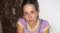 Arianna López tras 9 horas de violento interrogatorio en una unidad policial de Placetas. (Fotos: Facebook de Janny Corrales)