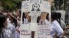 Trabajadores de salud en protesta contra Nicolás Maduro. (Archivo)