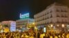 Cubanos apoyan las protestas desde Madrid, España.