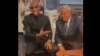 Yordenis Ugás junto al senador cubanoamericano Bob Menéndez. (Captura de video/Twitter)