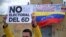 Venezolanos en Colombia, en rechazo a las elecciones del 6 de diciembre de 2020 (Raúl Arboleda / AFP).