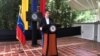 El líder opositor venezolano Juan Guaidó en una conferencia de prensa en el este de Caracas, el 19 de mayo de 2021. Foto: Álvaro Algarra - VOA