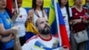Una manifestación de venezolanos que residen en Panamá, el 31 de julio de 2024. (Reuters/Enea Lebrun).